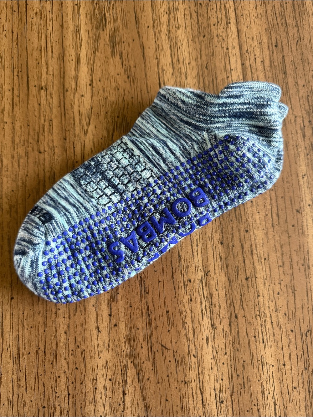 🌺3/$20 Bombas Low-Cut No-Show Sock in Blue and Gray Heather NWOT